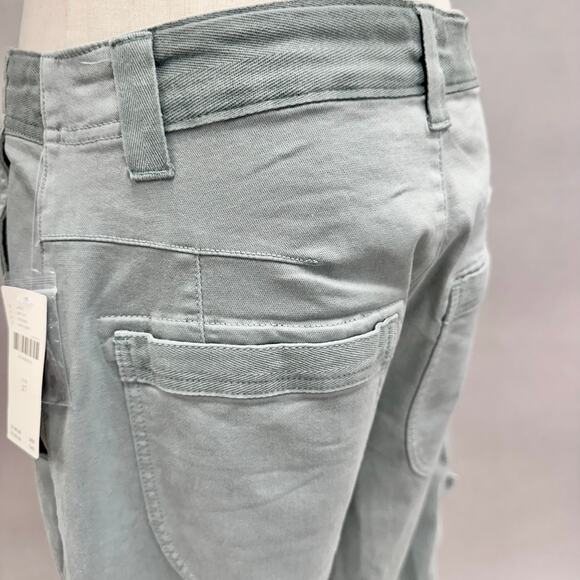 Pilcro Slouchy Utility Bow Barrel Pants in Sage Cargo Pockets Size 27 NWT - Picture 16 of 16